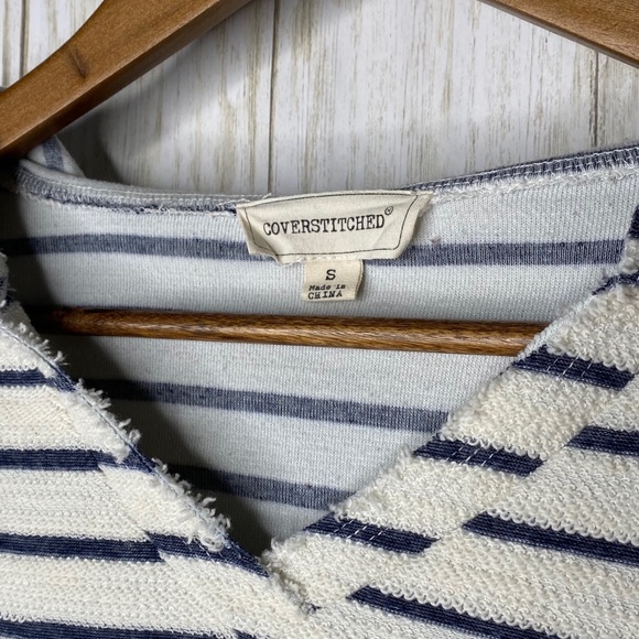 Coverstitched Women's Hood Pullover Sweater Small - Picture 6 of 8